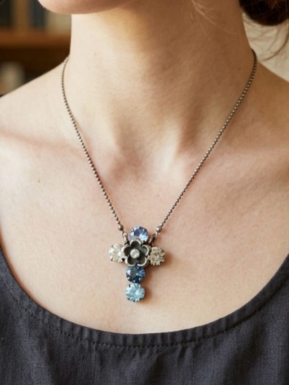Sabika S16 Memories Cross Necklace